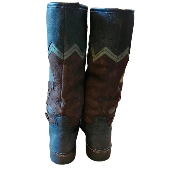 Anfibio Java Nubuck Waterproof Leather Boho Plush Lined Winter Boots Size 37 - Picture 8 of 16